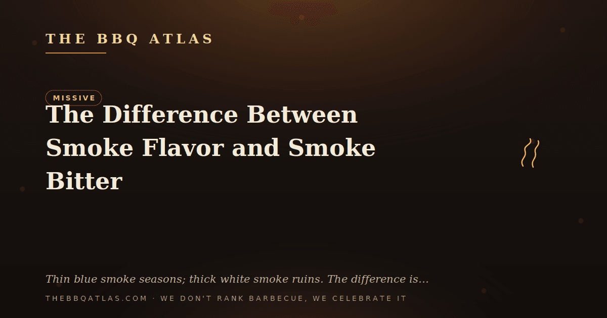The Difference Between Smoke Flavor and Smoke Bitter